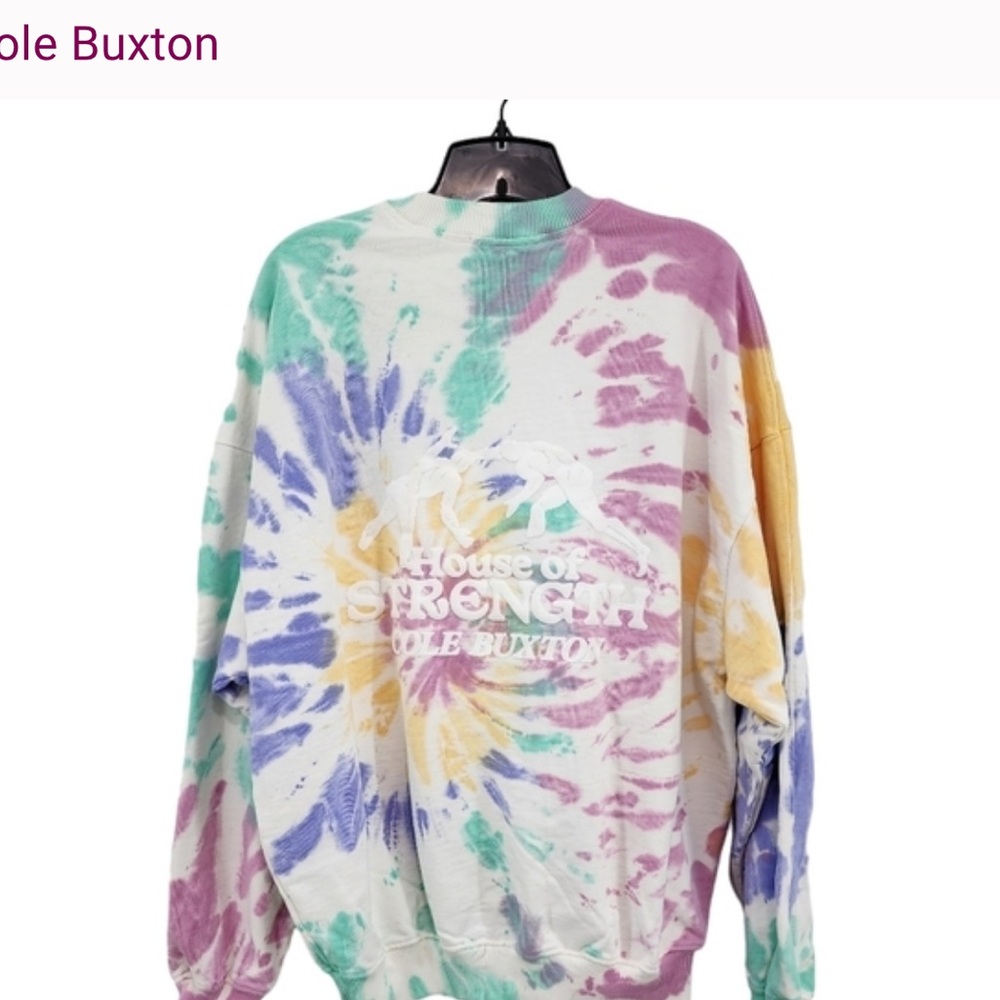 Cole Buxton Men's Tie Dye Crew Sweatshirt - XXL - Picture 2 of 8